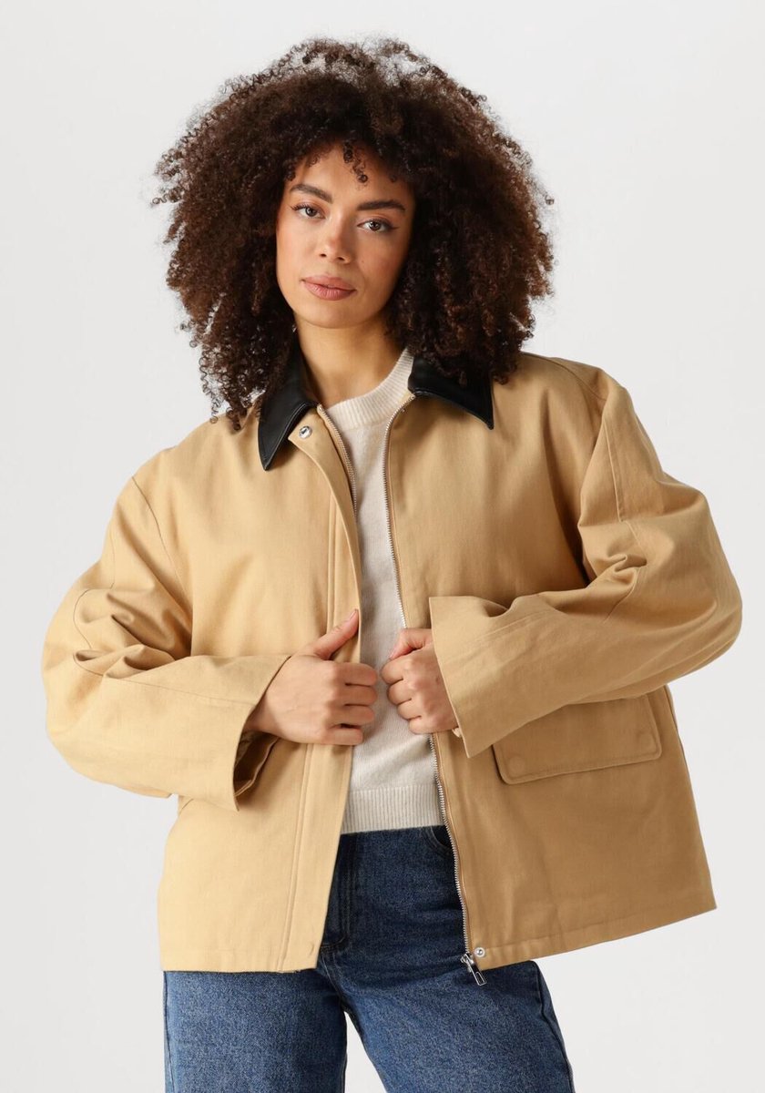 EDITED Sina Jacket Jassen Dames - Zomerjas - Beige - Maat 38