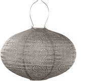 Lumiz Solar Tuinverlichting - Tuinverlichting op zonne energie - Buitenlampjes - Tuinverlichting op zonneenergie - Buitenverlichting - Buitenlamp - Decoratie - Paisley Oval - 40 cm - Taupe