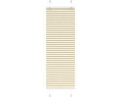 vidaXL - Plissé - rolgordijn - 50x150 - cm - stofbreedte - 49,4 - cm - polyester - crème
