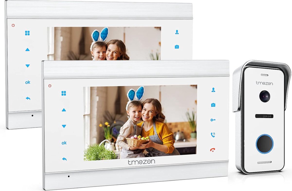 OxyFlowzy - Deurbel Met Camera - 2 Grote Binnenschermen,