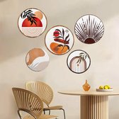 thumbnail: 2 Maritieme Wanddecoraties: Houten Anker & Scheepswiel Voor Mediterrane Stijl