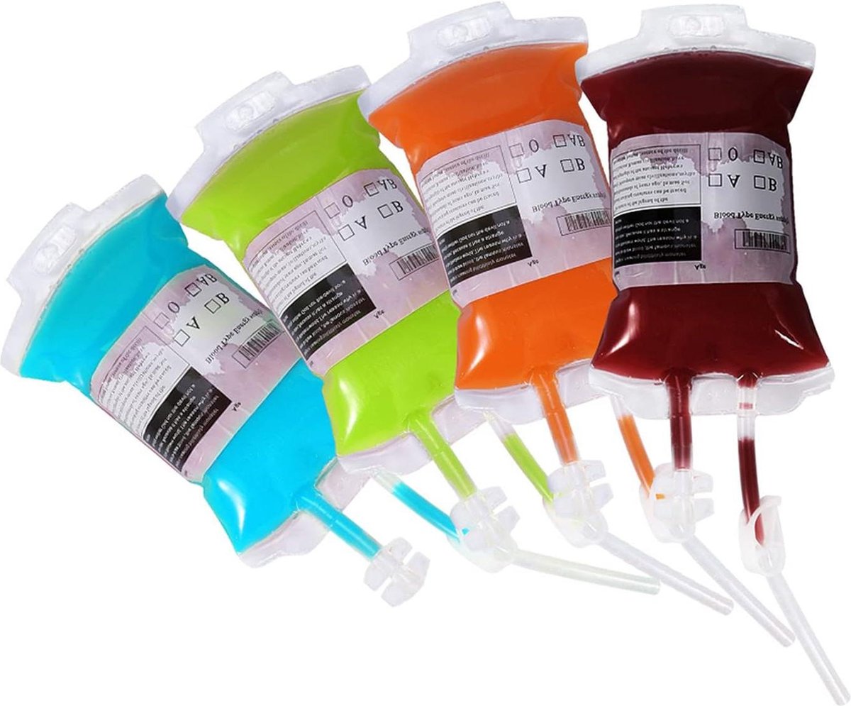 Bloeddrank Drinkzakjes Herbruikbare Sappureezak voor Halloween-feest - Energiedrankcontainer - Cosplay Feestevenement .