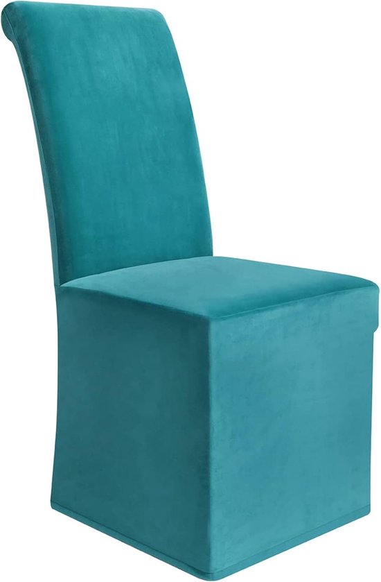 LIFEDX Fluwelen pluche fauteuilhoezen 2-delige set, hoge stretch