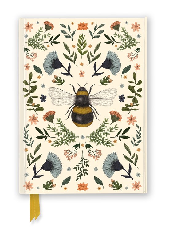 Flame Tree Notebooks- Jade Mosinski: Botanical Bee (Foiled Journal)