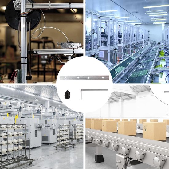 iMetrx 3-weg hoekverbinder profielconnector 2020 zilver 12 stuks Europese standaard voor 20x20 aluminium extrusieprofiel