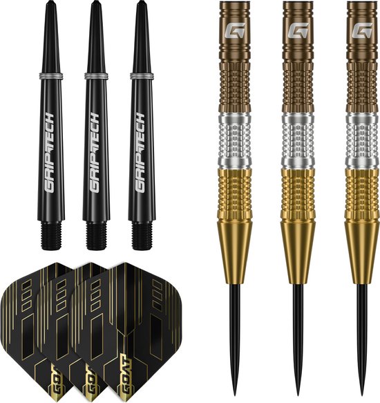 GOAT - Ceremony 90% Steeldarts 22 Gram, Incl. 3 Barrels, 3 Flights & 3 Shafts van Mission Darts — afbeelding 2