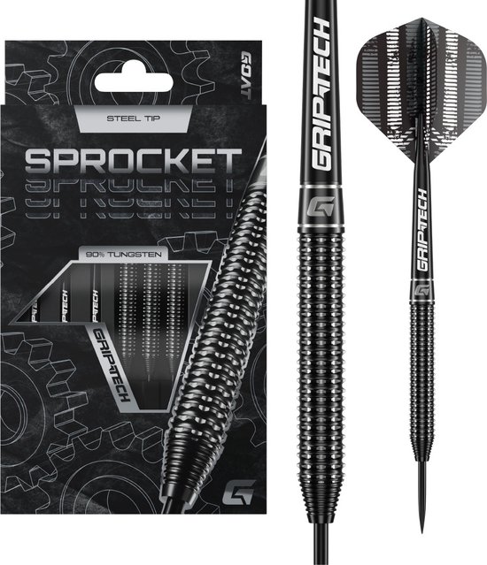 GOAT - Sprocket 90% Steeldarts 23 Gram, Incl. 3 Barrels, 3 Flights & 3 Shafts van GOAT — afbeelding 5