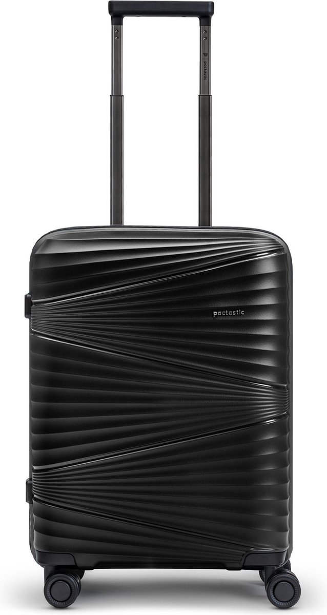 Pactastic Collection 02 THE CABIN 4 wielen Cabinewagen 55 cm - Harde bagage - TSA slot - black metallic