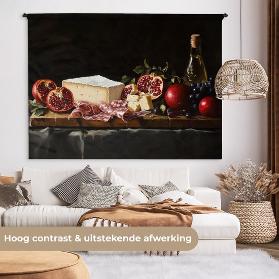 Tapisserie murale 180x135 cm - Nature morte - Vintage - Planche à boissons - Tapisserie - Tapisseries