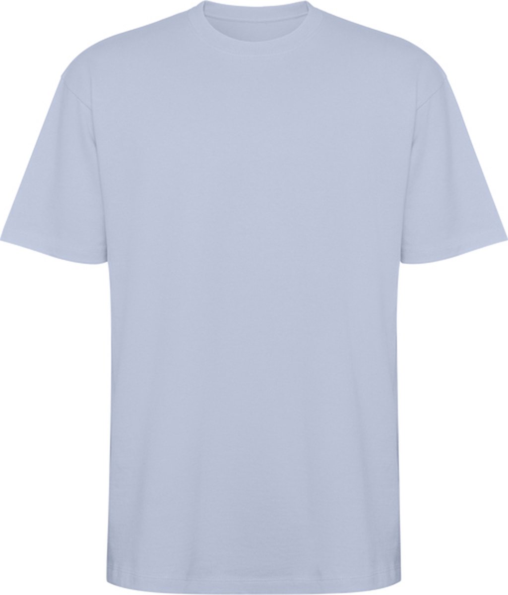 Zen oversized unisex t-shirt katoen Model Bull merk Roly Blauw