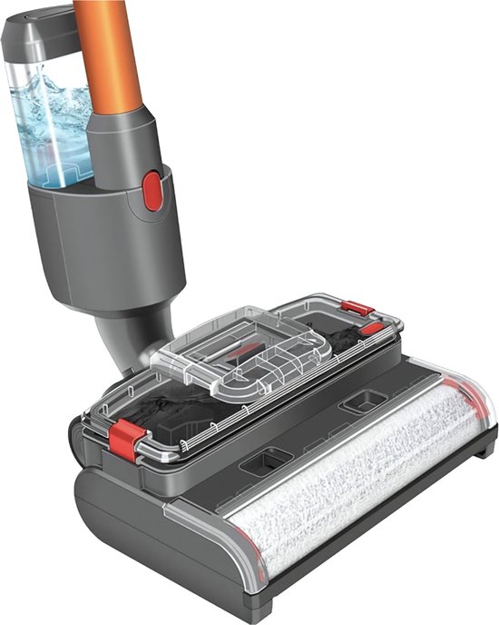 Somstyle Vloer Schrobmachine Opzetstuk Geschikt Voor Dyson V7, V8, V10, V11, V15 Steelstofzuiger – Mop Dweil – Zwart