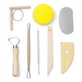 Knaak Klei Gereedschap - 8-delig - Boetseer Set - Pottenbakken - Modelleer - Beeldhouwen