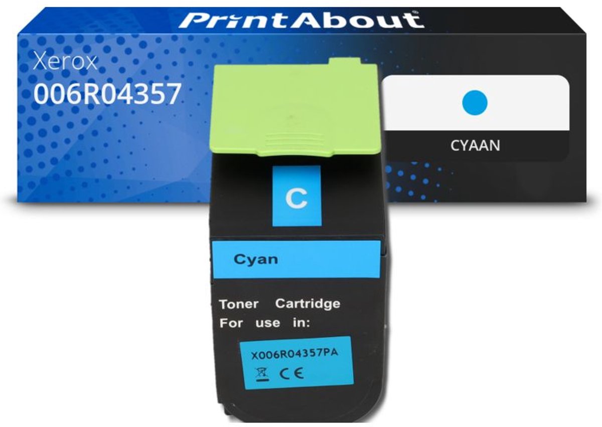 PrintAbout huismerk Toner 006R04357 Cyaan geschikt voor Xerox