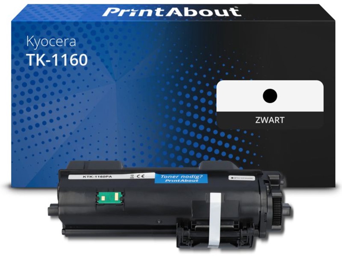 PrintAbout Huismerk Kyocera TK-1160 Toner Zwart