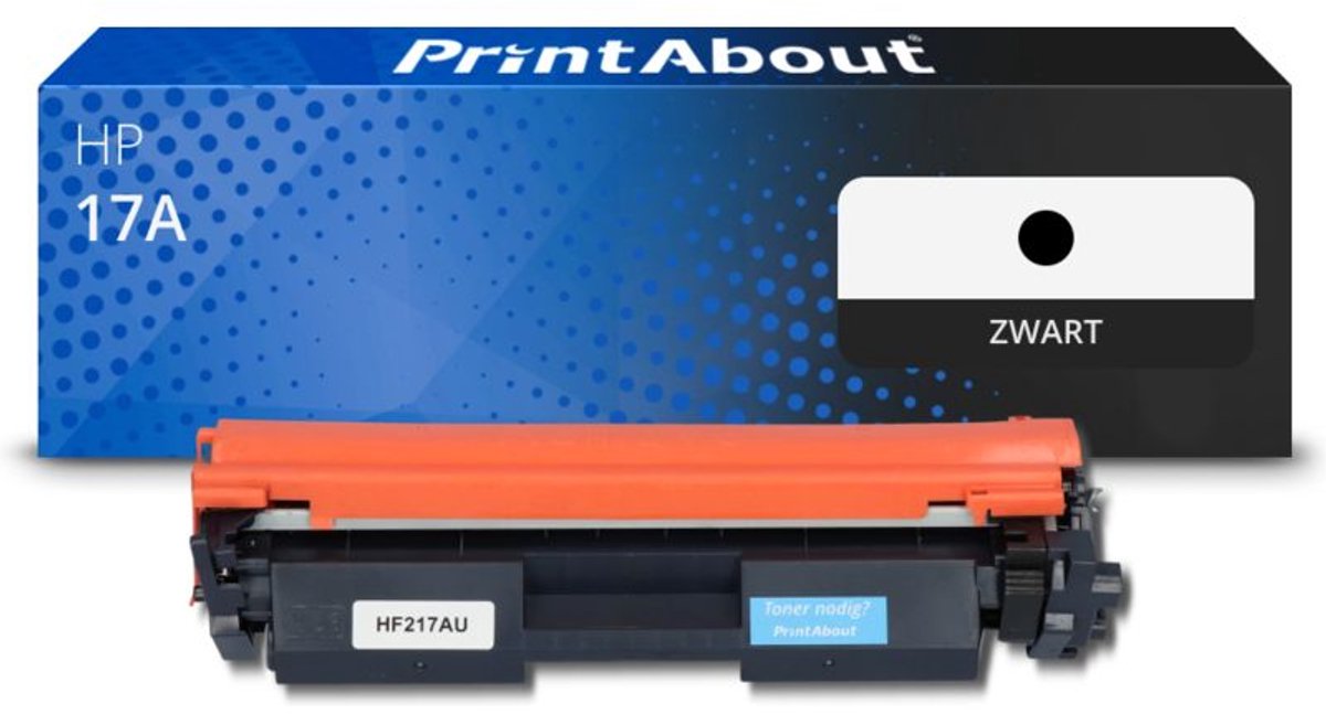 PrintAbout huismerk Toner 17A (CF217A) Zwart geschikt voor HP