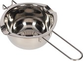 Smeltpan RVS - Au Bain Marie pan - Chocolade Smelten - Voor Chocoladefondue - Voor Chocoladesaus - Zilver - Metaal - Smelten