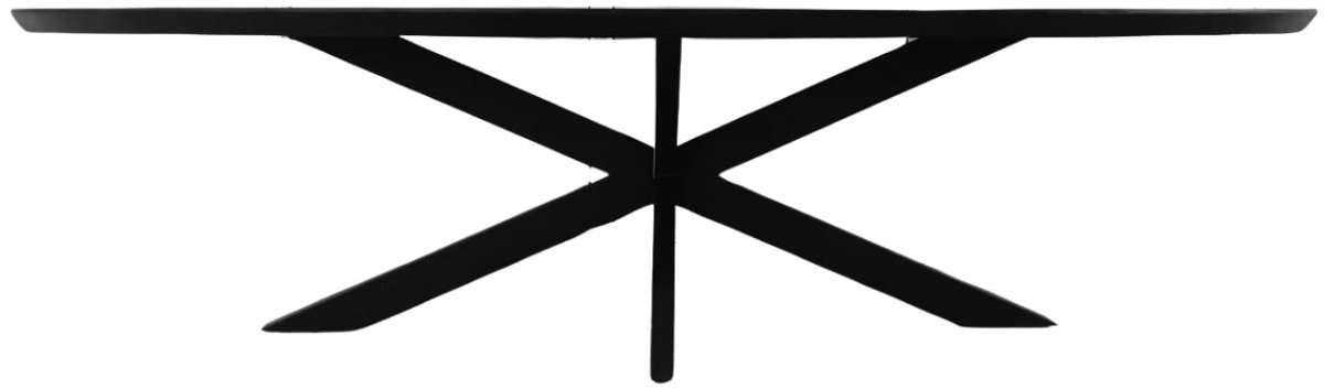 Starfurn - Eettafel Brandy - Zwart - 120x300x76 cm