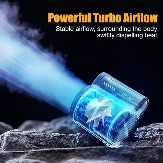 DONGKER Taillen-Clip-Ventilator, 4500mAh Mini Taillenlüfter, 3 Stufiger Tragbarer Handventilator mit Clip für Outdoor-Arbeiten Wandern Camping Gartenarbeit