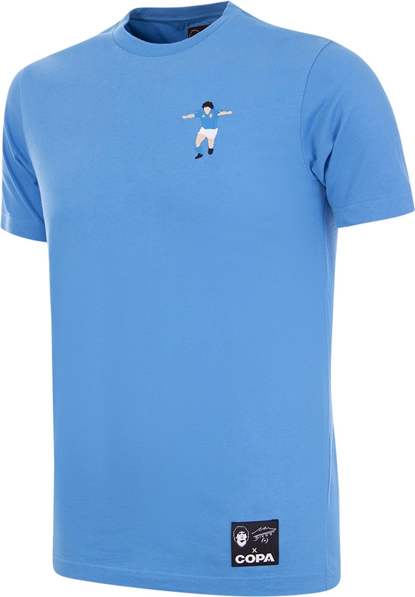 COPA - Maradona Napoli Embroidery T-Shirt - Heren - Blauw - L