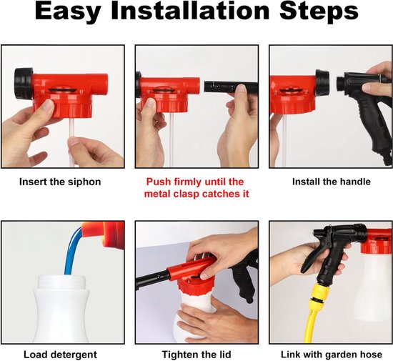 Handfoamer 2L Schuimsproeier – Schuimkanon met 2 Nozzles