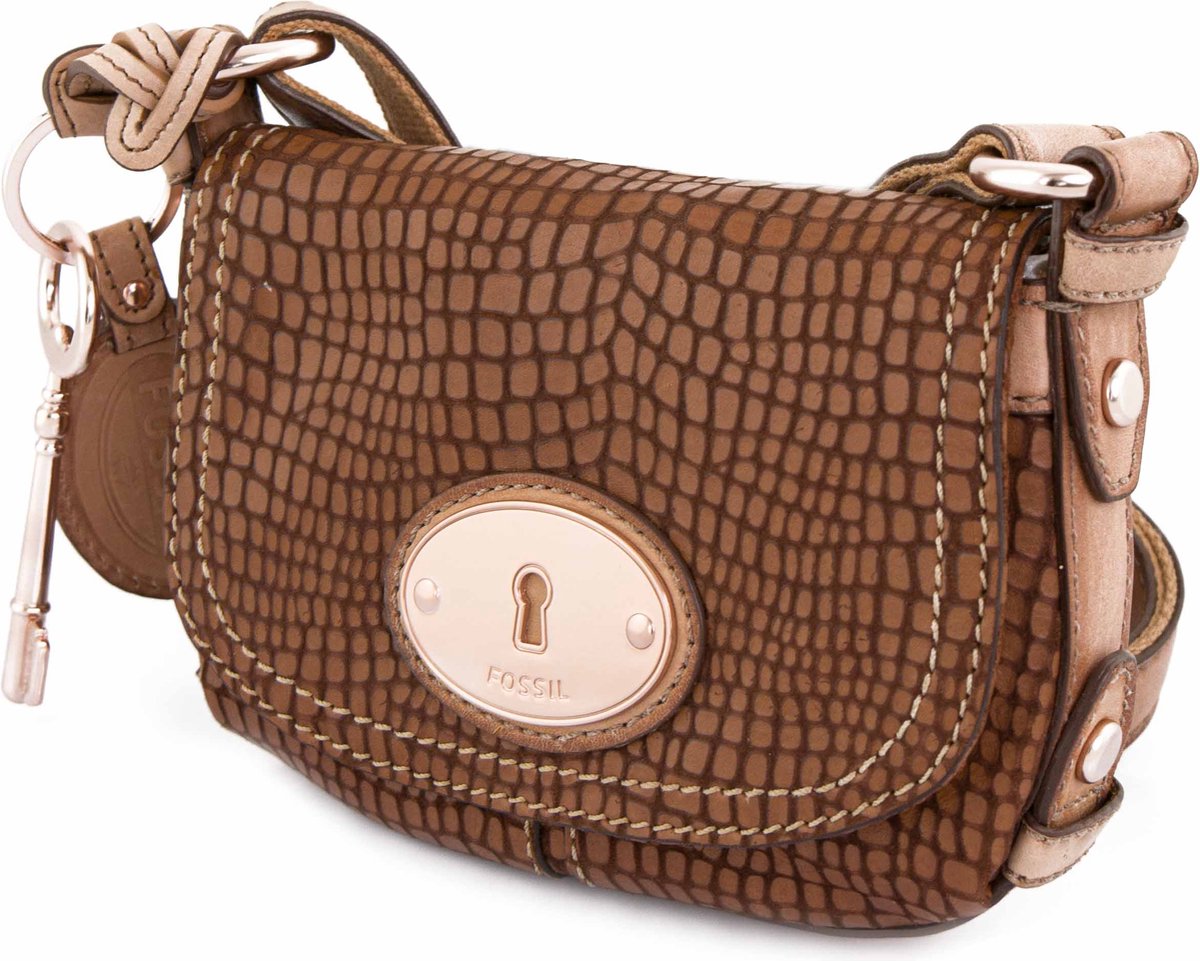 Dameshandtas Fossil Handtas Maddox Small Flap Bruin - UNI