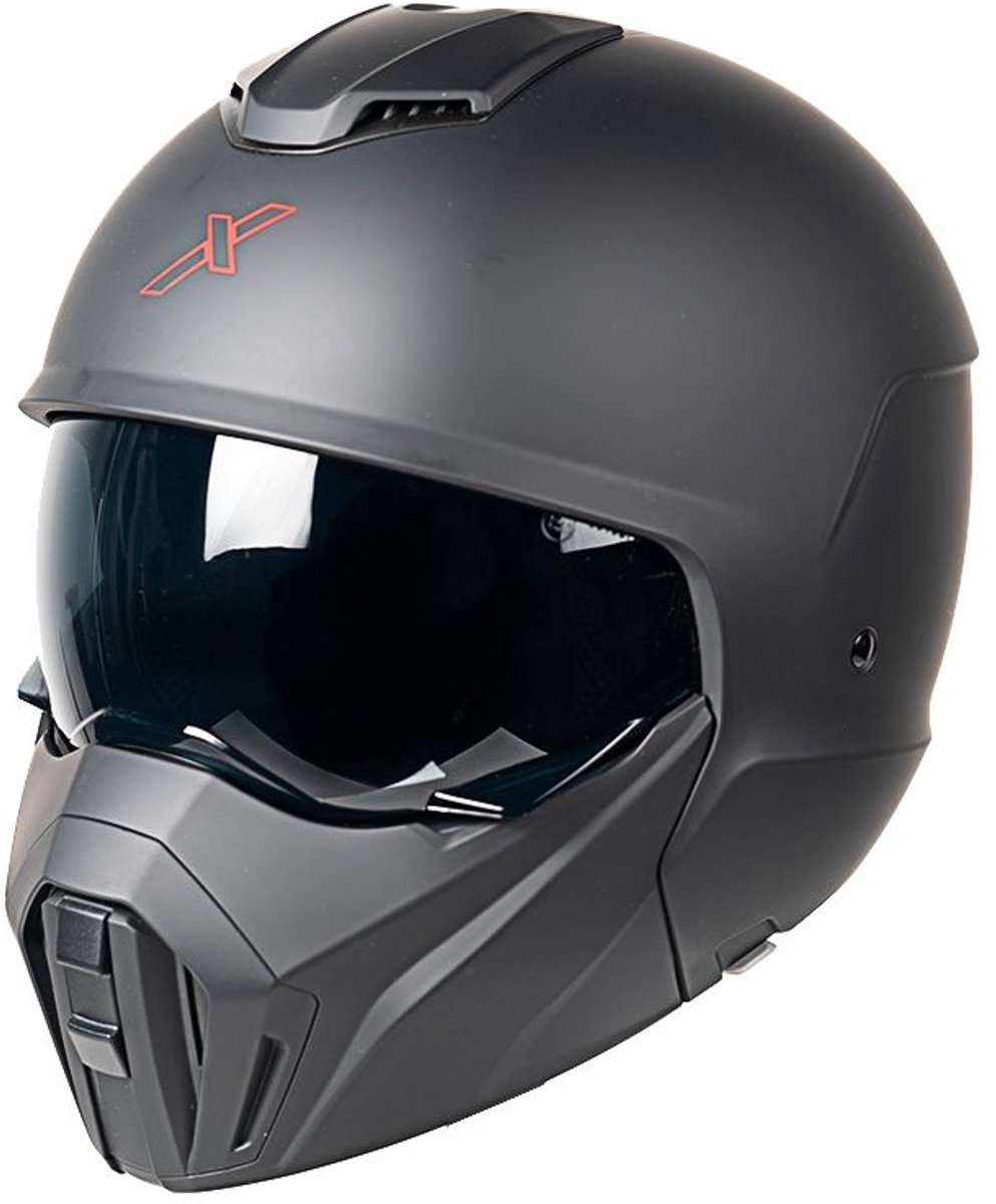 MOTOBLOUZ VULCAN Scooterhelm - Motorhelm - Jet Helm voor Vespa, Scooter, Motor Brommer & Snorfiets - Zwart mat 22.06 - S