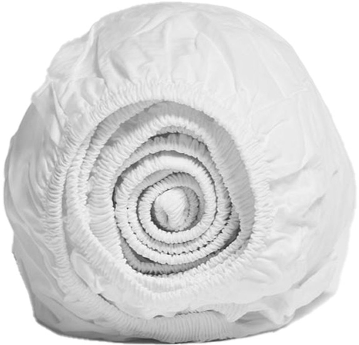 Yumeko hoeslaken topper percal katoen wit 180x210x10 - Bio, eco & fairtrade