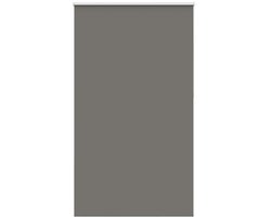vidaXL - Rolgordijn - verduisterend - 135x230 - cm - stofbreedte - 131,6 - cm - grijs