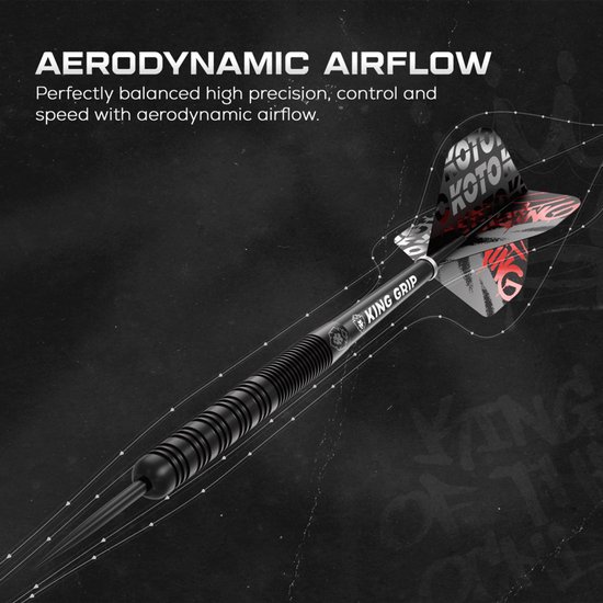 KOTO - Tribute Darts - 14 Gram - Dartpijlen - Zwart van KOTO — afbeelding 4