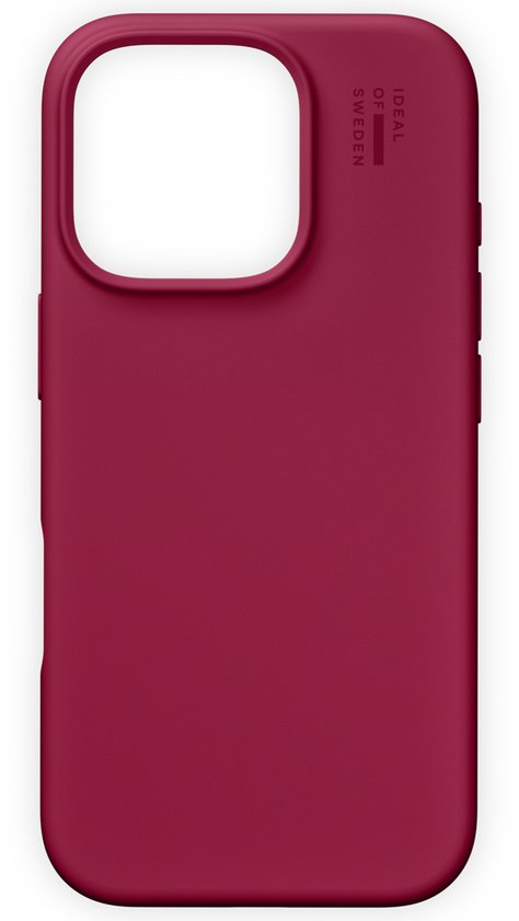 iDeal of Sweden Silicone Case geschikt voor iPhone 16 Pro - Cranberry