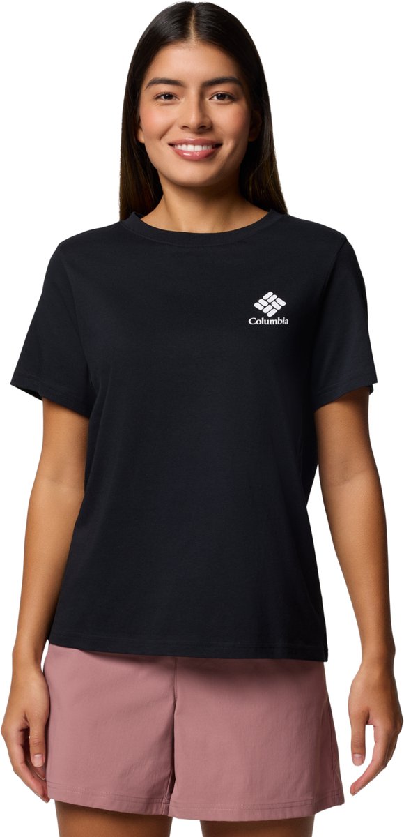 Columbia Rolling Bend Graphic SS Tee Vrouwen T-shirt Zwart