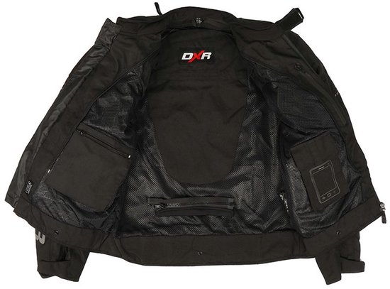 Veste moto SPARKER Homme 4 saisons Zwart/Rouge XL Homologuée CE par MOTOBLOUZ