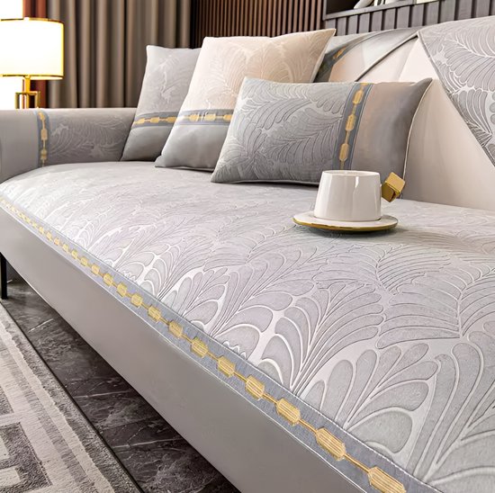 Ystyle Bankhoes 180x230 CM (1 plaats), Universele Vier Seizoenen Bankhoes, Bankhoes met Armleuningen, Bankhoes voor Vlekbestendige Home Decor, Koffie