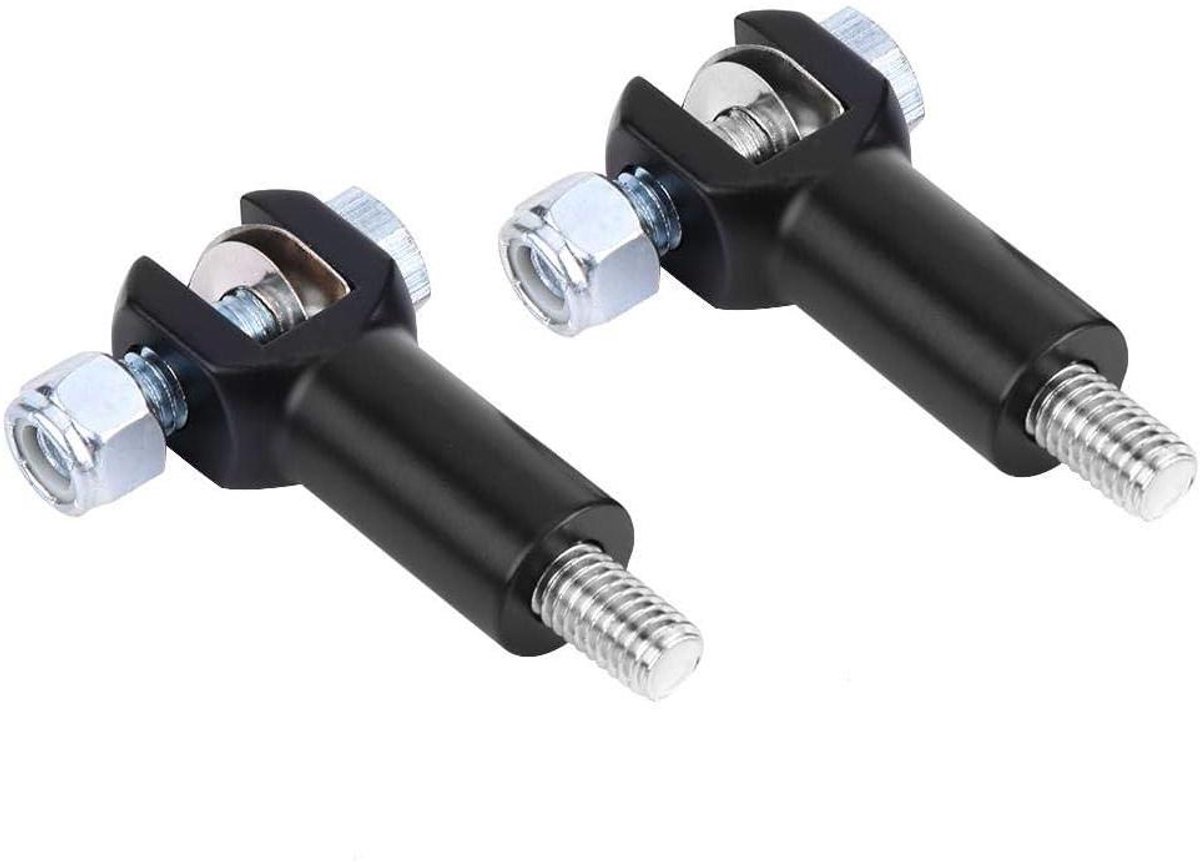 1 paar zwarte Sozius Voetsteunen voor bèta-motorfiets (2000-2006)