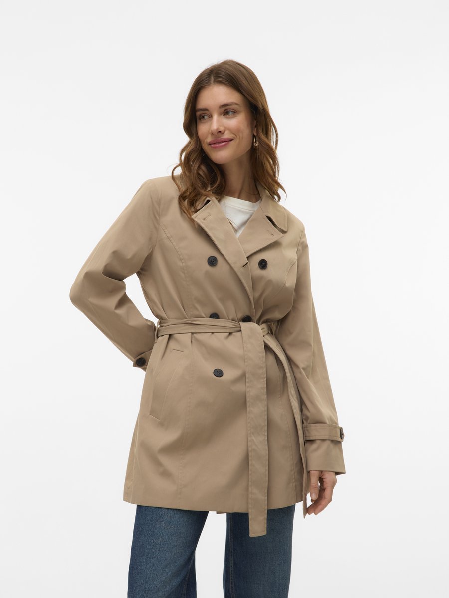 VERO MODA - VMCHELSEA OLIVIA TRENCHCOAT NOOS - Dames - Gewatteerde jassen