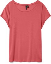 Vero Moda T-shirt Vmava Plain Ss Top Ga Jrs Noos 10284468 Dubarry Dames Maat - S