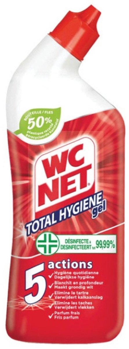 Goedkoopste WC Net - Toiletreiniger - Gel - Ontkalkt En Verwijdert Vlekken - 750 ml