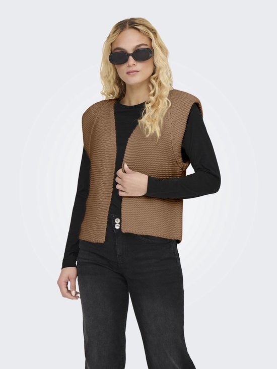Only Erin Life Sl Top Knt Birch - Canotte E Top Donna Grigio | Nencini