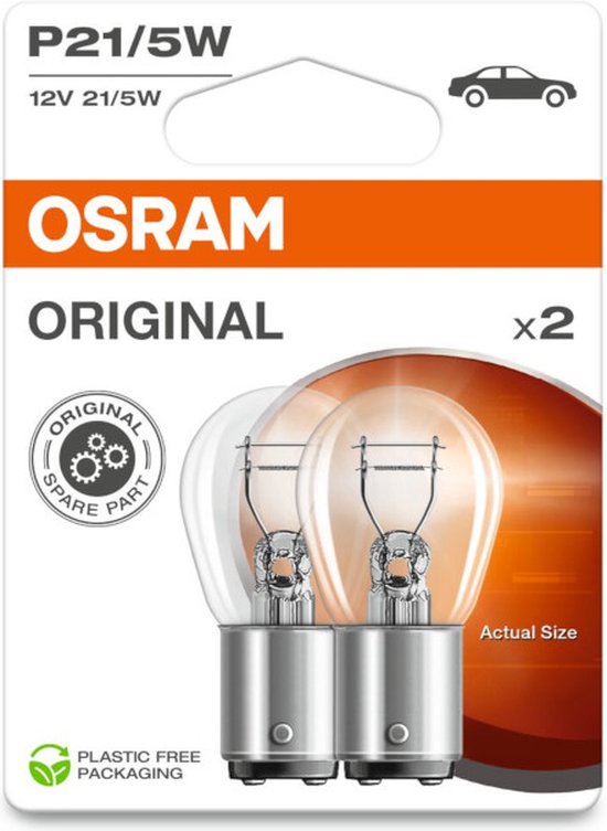 Osram Original P21/5w BAY15d 7528-2BL set