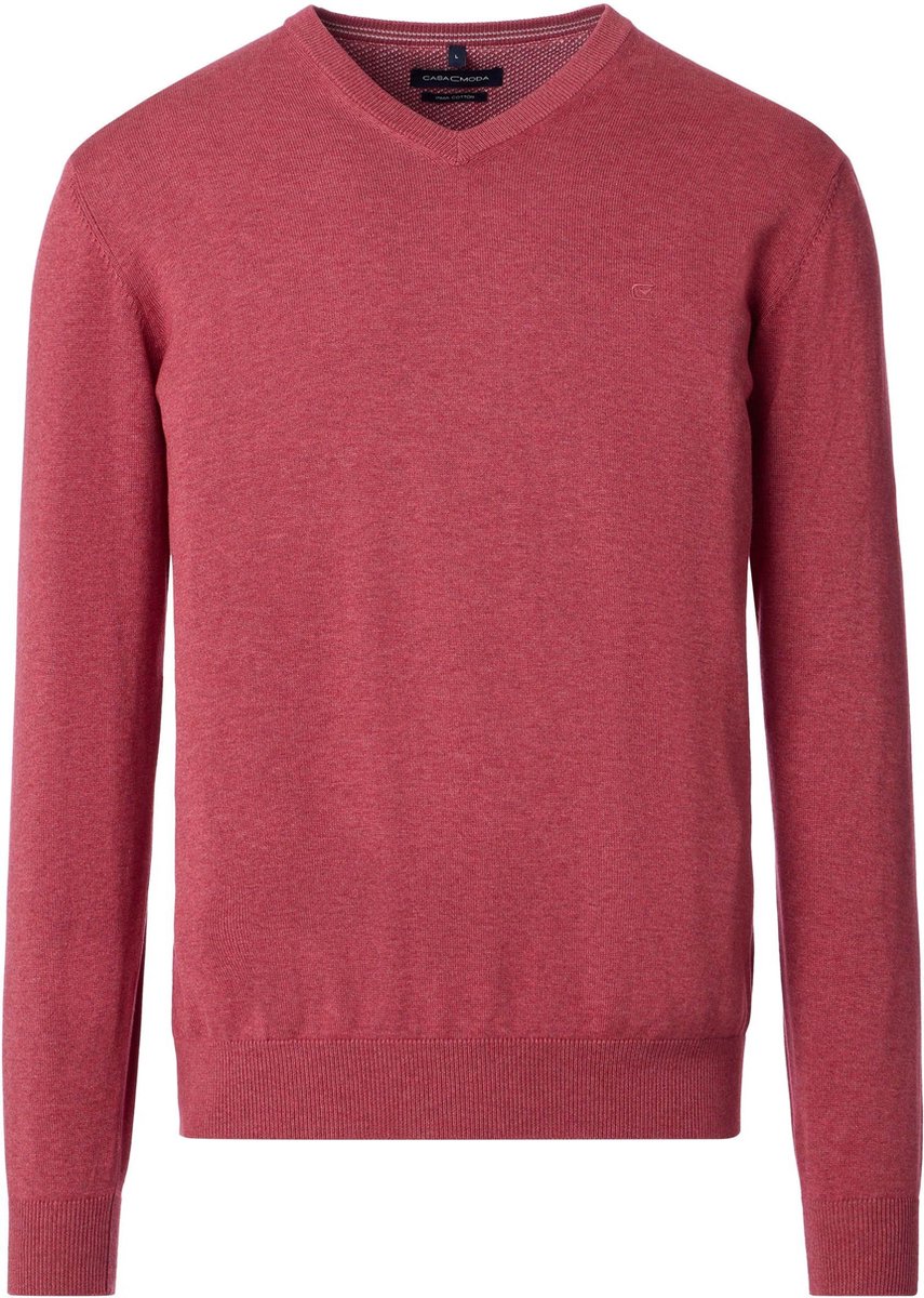 Casa Moda Pullover V-Hals Fresh Brick - Maat 3XL - Heren - Pullovers