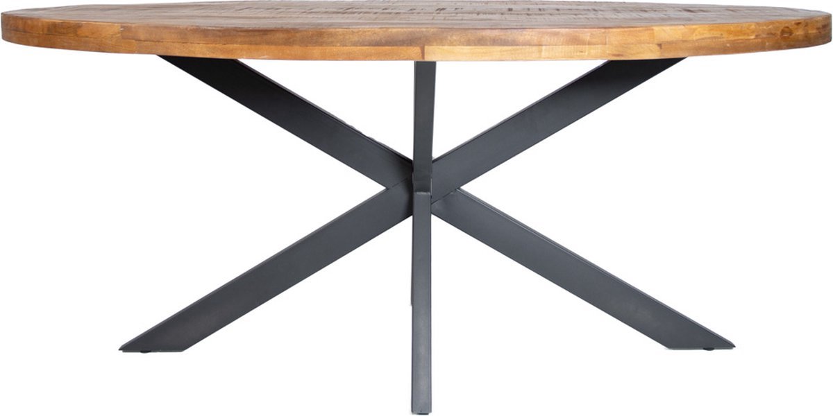 Bolt Edge Eetkamertafel - Ovaal - 4 personen - Mangohout - 260x120x77cm Bruin