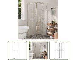 vidaXL Douchedeur - Douchecabine - Douchecabine 90x70x180 cm ESG - Badkamerrenovatie - Veiligheidsglas - Aluminiumframe