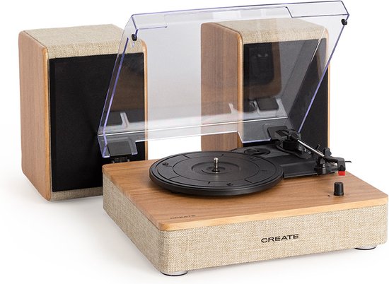 CREATE - Platenspeler met 2 externe luidsprekers, Bluetooth en RCA-uitgang - RECORD PLAYER PRO — afbeelding 2
