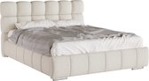 Lit double Bliss 160 x 200 cm avec rangement, sommier à lattes et matelas à ressorts ensachés coco H3/H4 (hauteur 20 cm)
