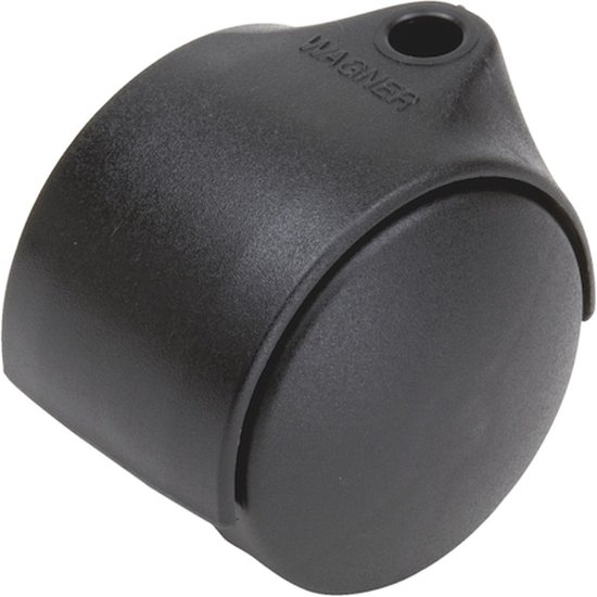 Poortwiel Verend, 100mm Diameter, 400mm Bouwhoogte, Zwart Rubber Pw738133 1024x1024