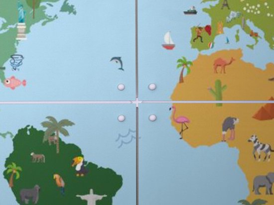 IXXI Carte du Monde Kids - Décoration murale - Abstrait - 100 x 80 cm