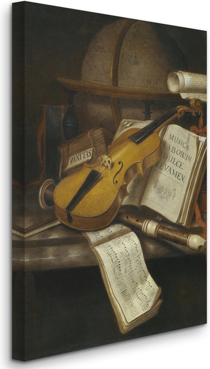 Edwaert Collier - A Vanitas Still Life With A Violin (before 1708) - 3:2