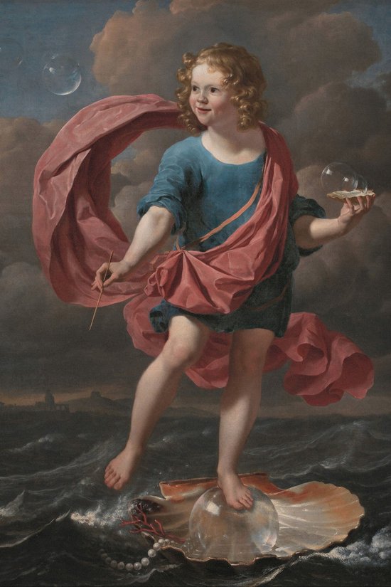 Karel Dujardin - Allegory on the Transitoriness & the Brevity of Life - Allegorie op de vergankelijkheid en de kortstondigheid van het leven (1663) - 3:2