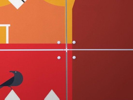 Ferme IXXI - Décoration murale - Animaux - 100 x 140 cm