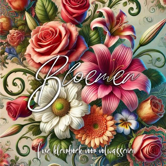 Bloemen Kleurboek voor Volwassenen - cover